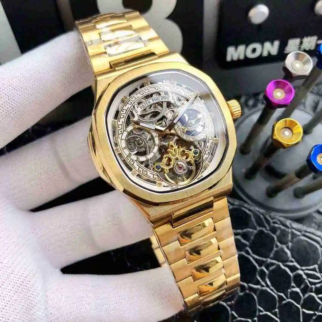 General Watches Patek Philippe Watch Men's Watch Paired with Original Fully Automatic Mechanical Movement Top Grade 316 Precision Steel Case Case with Mineral Super Strong Mirror Diameter 42mm KK05450 3 view 5