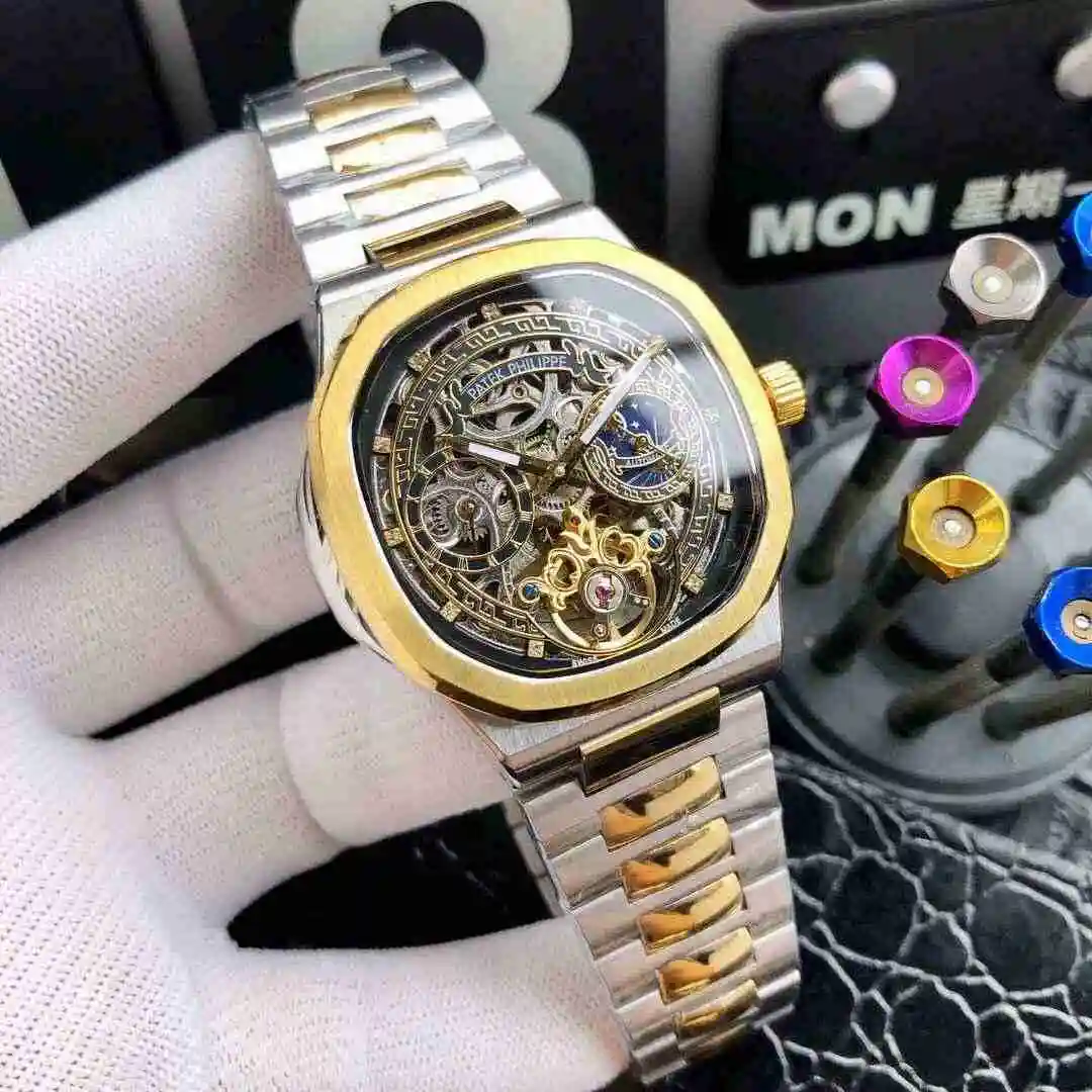 General Watches Patek Philippe Watch Men's Watch Paired with Original Fully Automatic Mechanical Movement Top Grade 316 Precision Steel Case Case with Mineral Super Strong Mirror Diameter 42mm KK05450 3 view 6