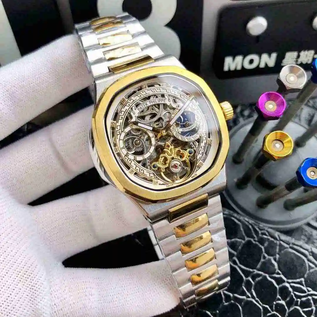 General Watches Patek Philippe Watch Men's Watch Paired with Original Fully Automatic Mechanical Movement Top Grade 316 Precision Steel Case Case with Mineral Super Strong Mirror Diameter 42mm KK05450 3 view 7