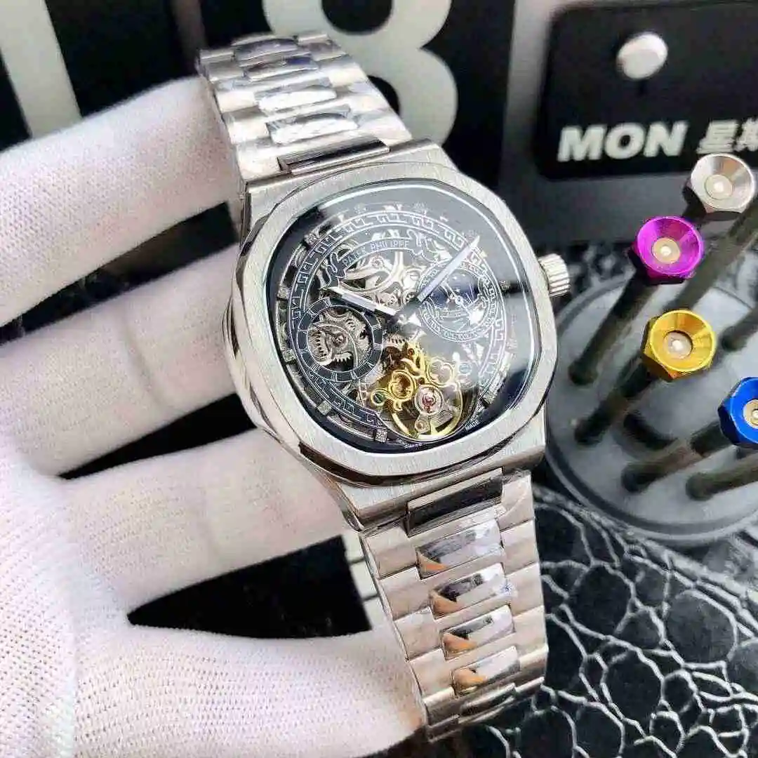 General Watches Patek Philippe Watch Men's Watch Paired with Original Fully Automatic Mechanical Movement Top Grade 316 Precision Steel Case Case with Mineral Super Strong Mirror Diameter 42mm KK05450 3 view 8