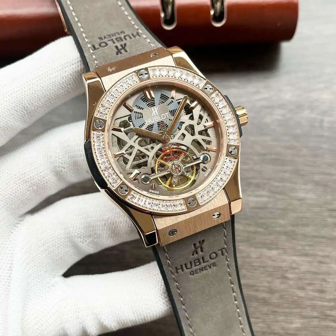 General Watches Hublot Watch Heng@ men's watch with original fully automatic mechanical movement, top-grade 316 stainless steel case and strap, mineral super mirror, diameter 43mm KK05050 view 8