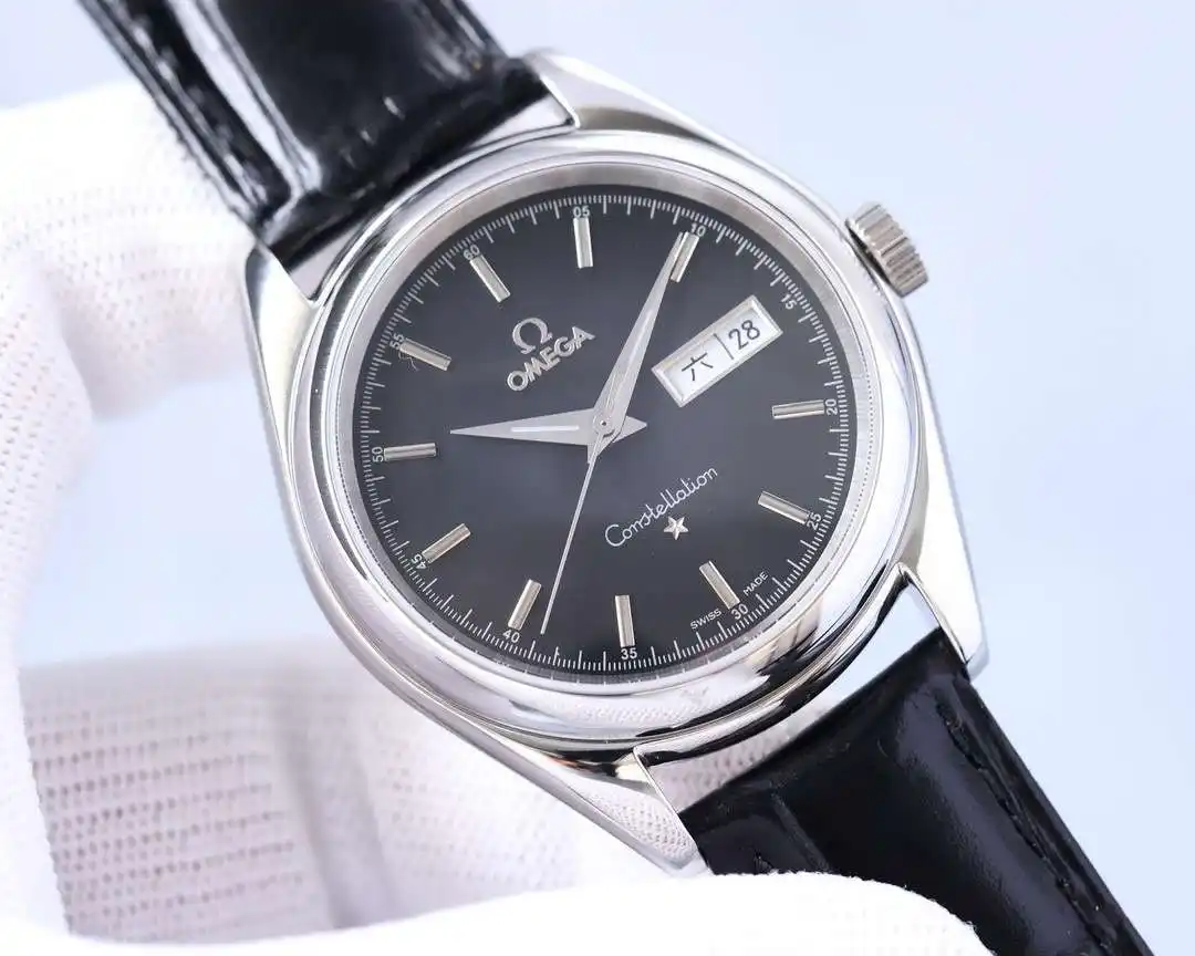 General Watches Watch OMEGA men's watch with original fully automatic mechanical movement, top 316 stainless steel case and strap, mineral super mirror, diameter 39mm KK04550 view 8