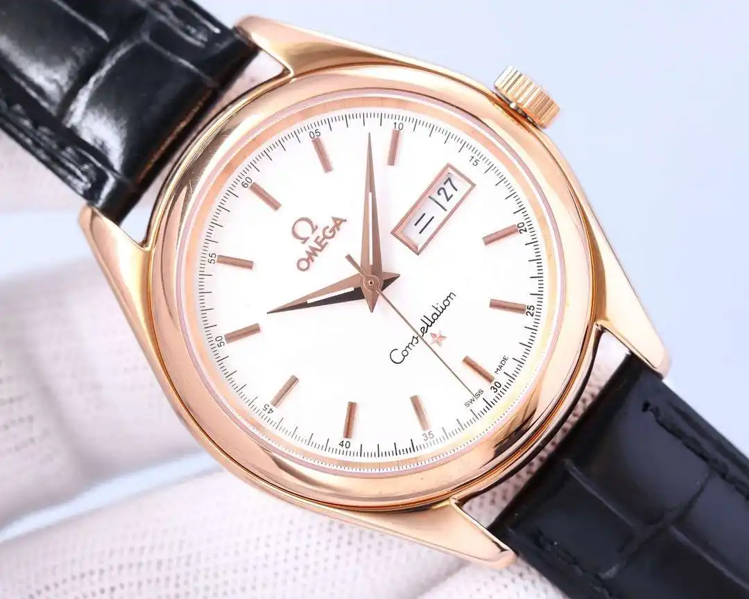 General Watches Watch OMEGA men's watch with original fully automatic mechanical movement, top 316 stainless steel case and strap, mineral super mirror, diameter 39mm KK04550 view 9