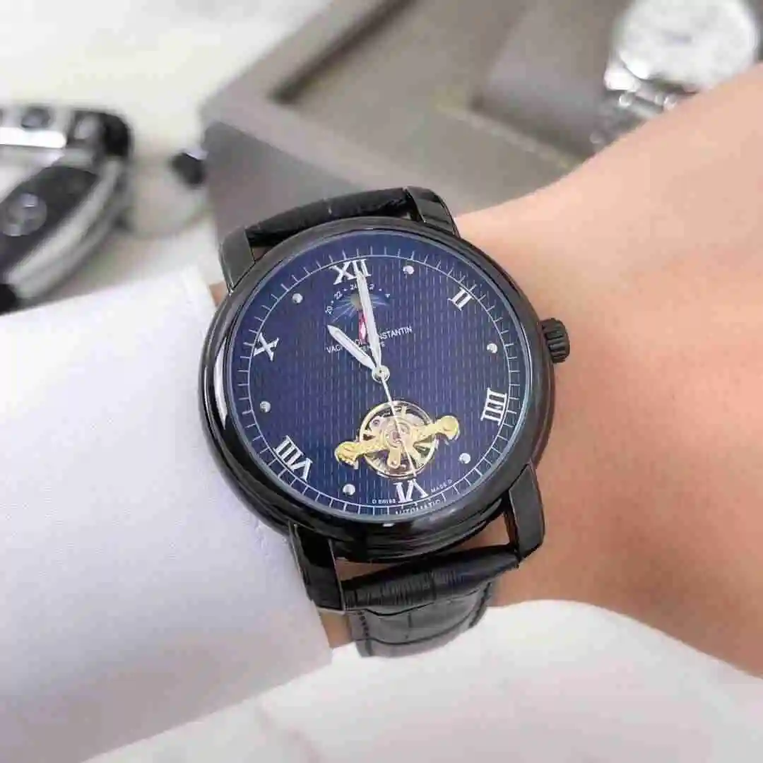 General Watches Vacheron Constantin Jiangshi Danton Watch Men's Watch Paired with Original Fully Automatic Mechanical Movement, Top Grade 316 Precision Steel Case with Mineral Super Strong Mirror Diameter 41mm KK03850 view 5
