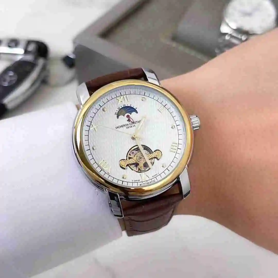 General Watches Vacheron Constantin Jiangshi Danton Watch Men's Watch Paired with Original Fully Automatic Mechanical Movement, Top Grade 316 Precision Steel Case with Mineral Super Strong Mirror Diameter 41mm KK03850 view 6