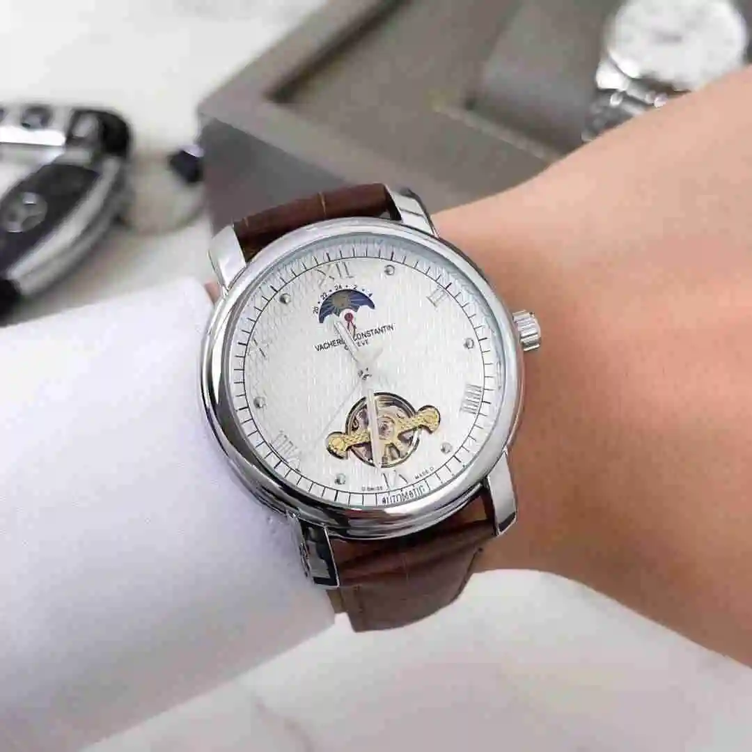 General Watches Vacheron Constantin Jiangshi Danton Watch Men's Watch Paired with Original Fully Automatic Mechanical Movement, Top Grade 316 Precision Steel Case with Mineral Super Strong Mirror Diameter 41mm KK03850 view 7