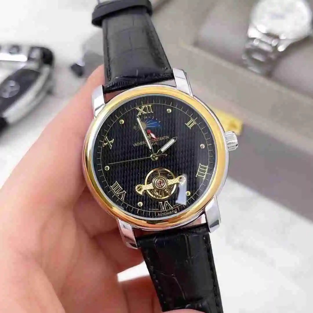 General Watches Vacheron Constantin Jiangshi Danton Watch Men's Watch Paired with Original Fully Automatic Mechanical Movement, Top Grade 316 Precision Steel Case with Mineral Super Strong Mirror Diameter 41mm KK03850 view 8