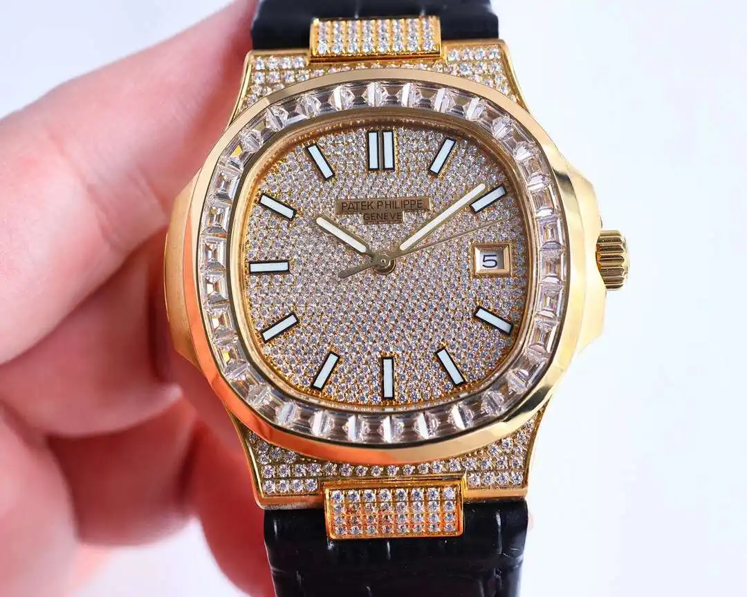 General Watches Patek Philippe Patek@Philippe watch men's watch with original fully automatic mechanical movement top 316 stainless steel case strap mineral super mirror diameter 40mm KK view 6