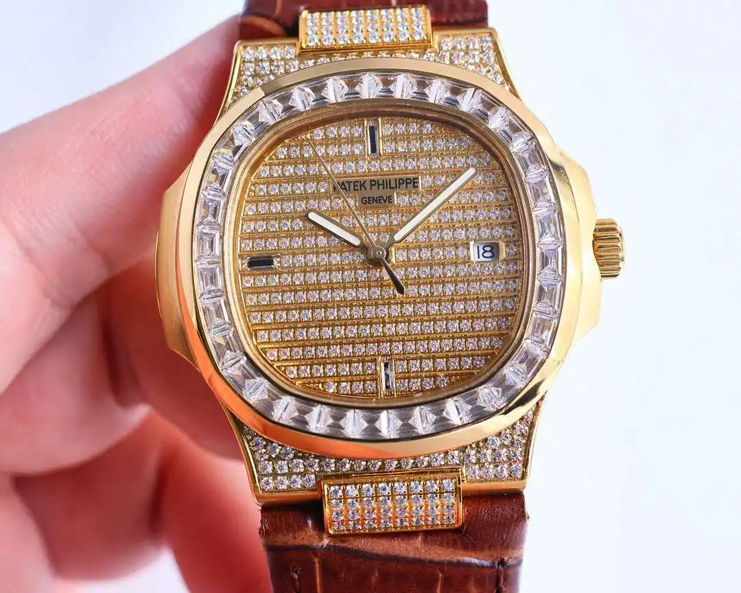 General Watches Patek Philippe Patek@Philippe watch men's watch with original fully automatic mechanical movement top 316 stainless steel case strap mineral super mirror diameter 40mm KK view 7