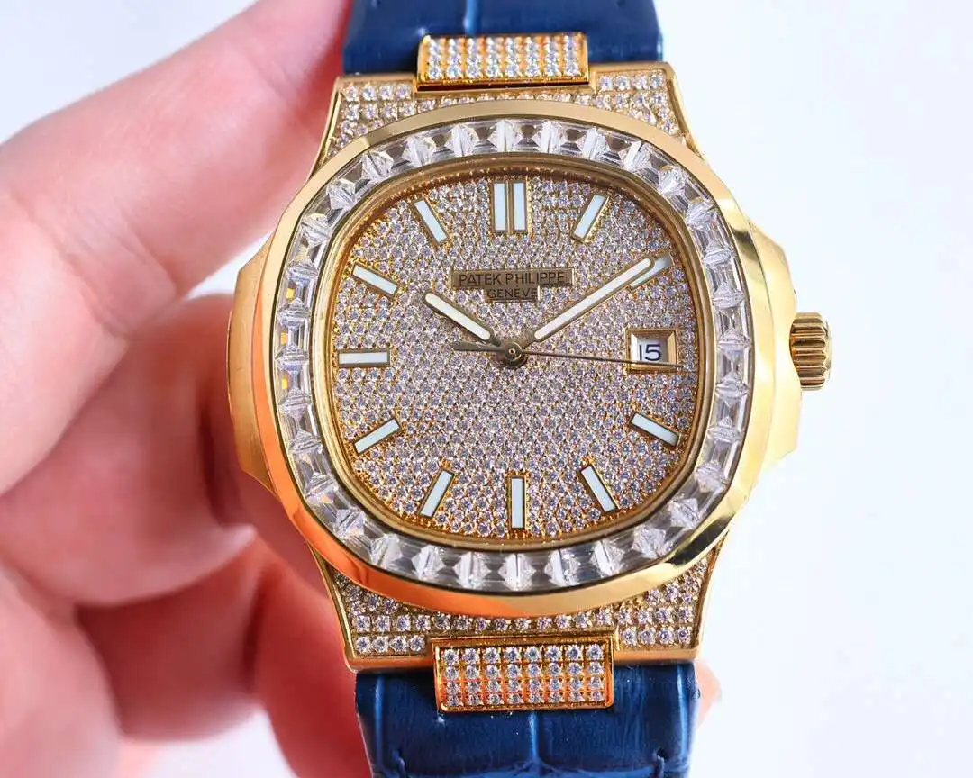 General Watches Patek Philippe Patek@Philippe watch men's watch with original fully automatic mechanical movement top 316 stainless steel case strap mineral super mirror diameter 40mm KK view 9