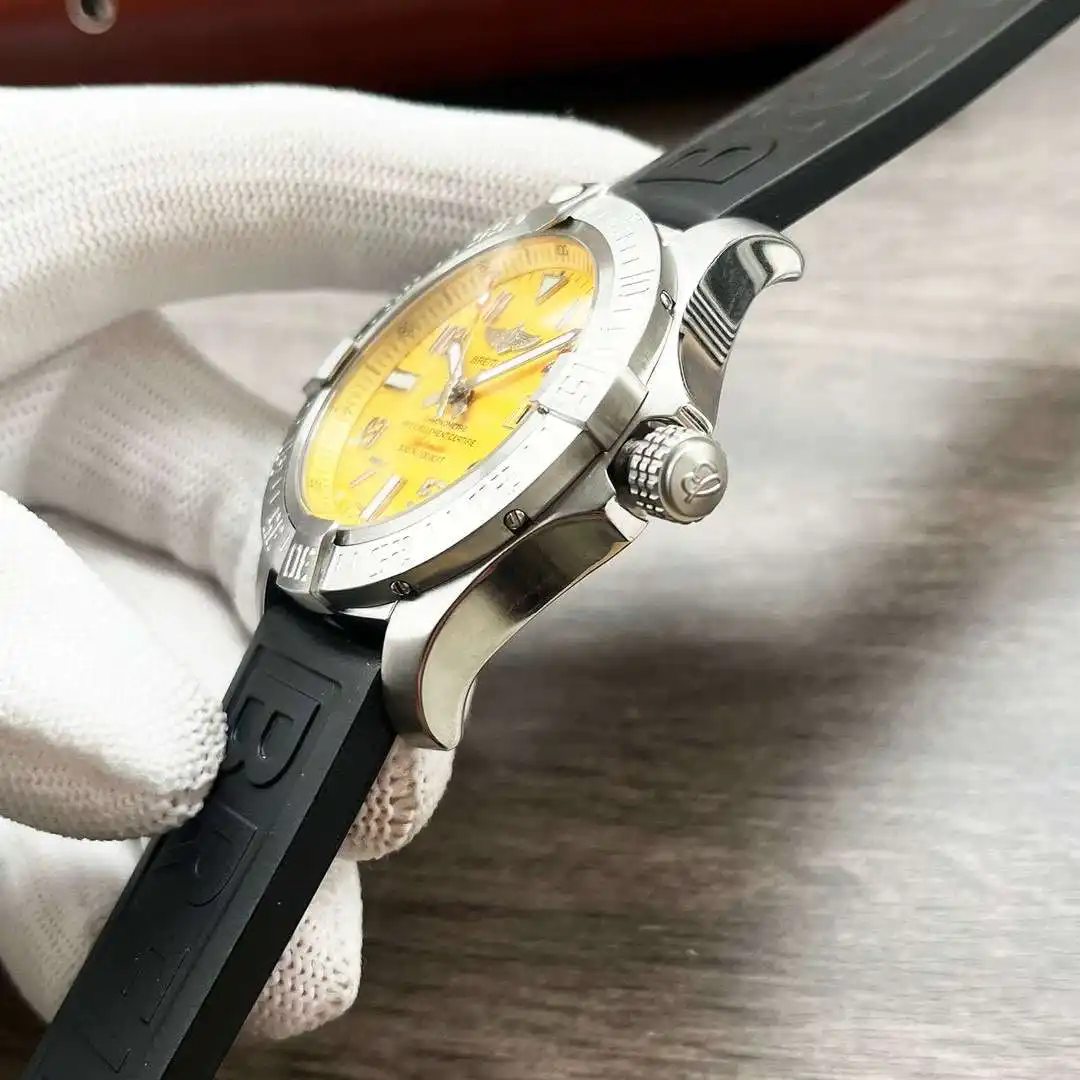 General Watches Breitling Watch Bai@Ling men's watch with original fully automatic mechanical movement, top 316 stainless steel case and strap, mineral super mirror, diameter 44mm KK04050 view 4