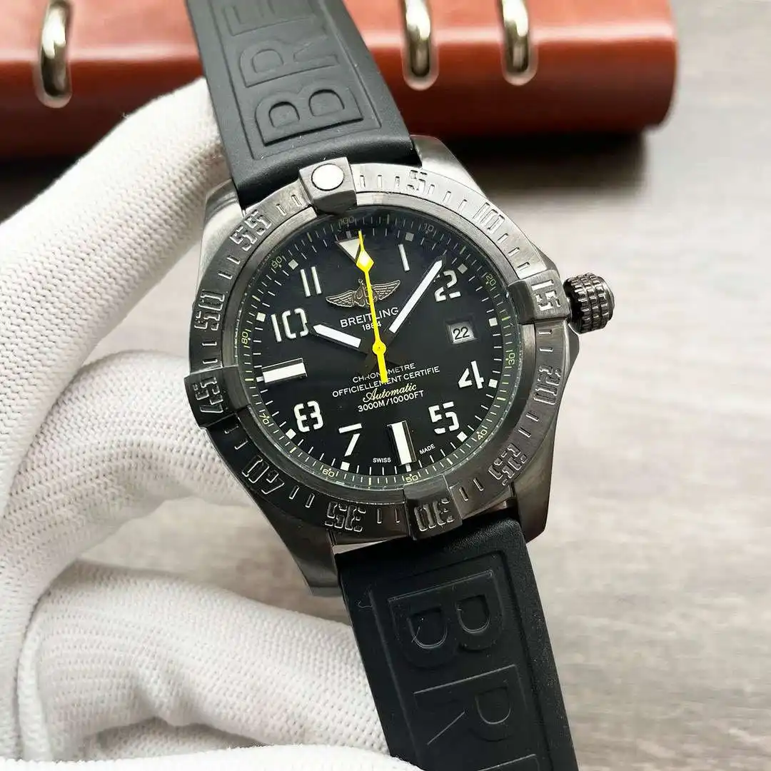 General Watches Breitling Watch Bai@Ling men's watch with original fully automatic mechanical movement, top 316 stainless steel case and strap, mineral super mirror, diameter 44mm KK04050 view 8