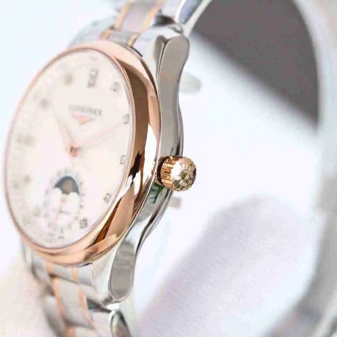 General Watches Longines Watch Women's Watch Paired with Original Fully Automatic Mechanical Movement Top grade 316 Precision Steel Case with Mineral Super Strong Mirror Diameter 34mm KK08900 1 view 4