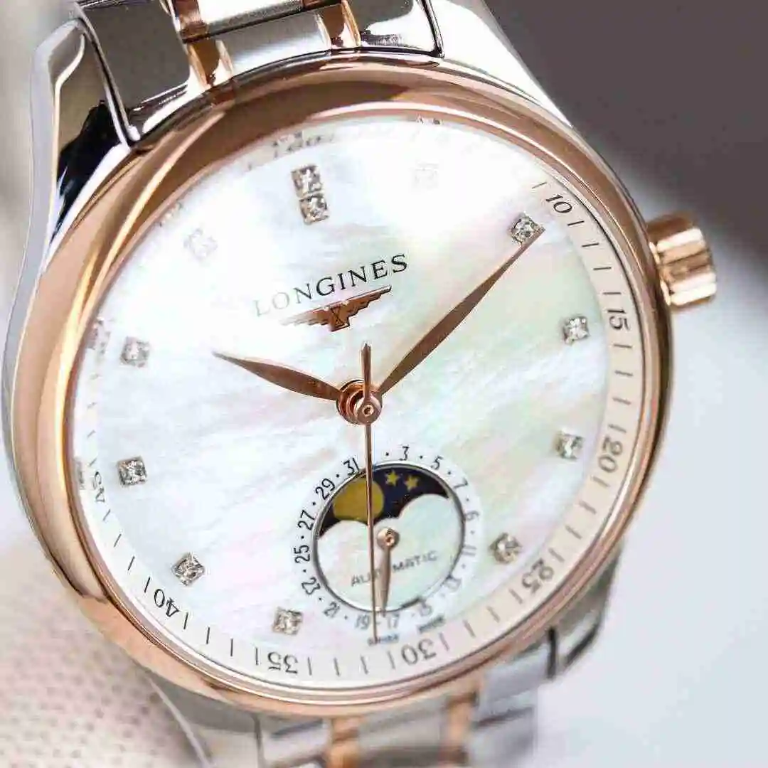 General Watches Longines Watch Women's Watch Paired with Original Fully Automatic Mechanical Movement Top grade 316 Precision Steel Case with Mineral Super Strong Mirror Diameter 34mm KK08900 1 view 5