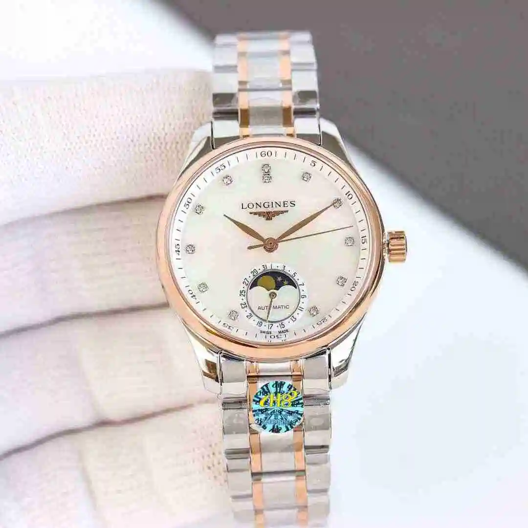 General Watches Longines Watch Women's Watch Paired with Original Fully Automatic Mechanical Movement Top grade 316 Precision Steel Case with Mineral Super Strong Mirror Diameter 34mm KK08900 1 view 6