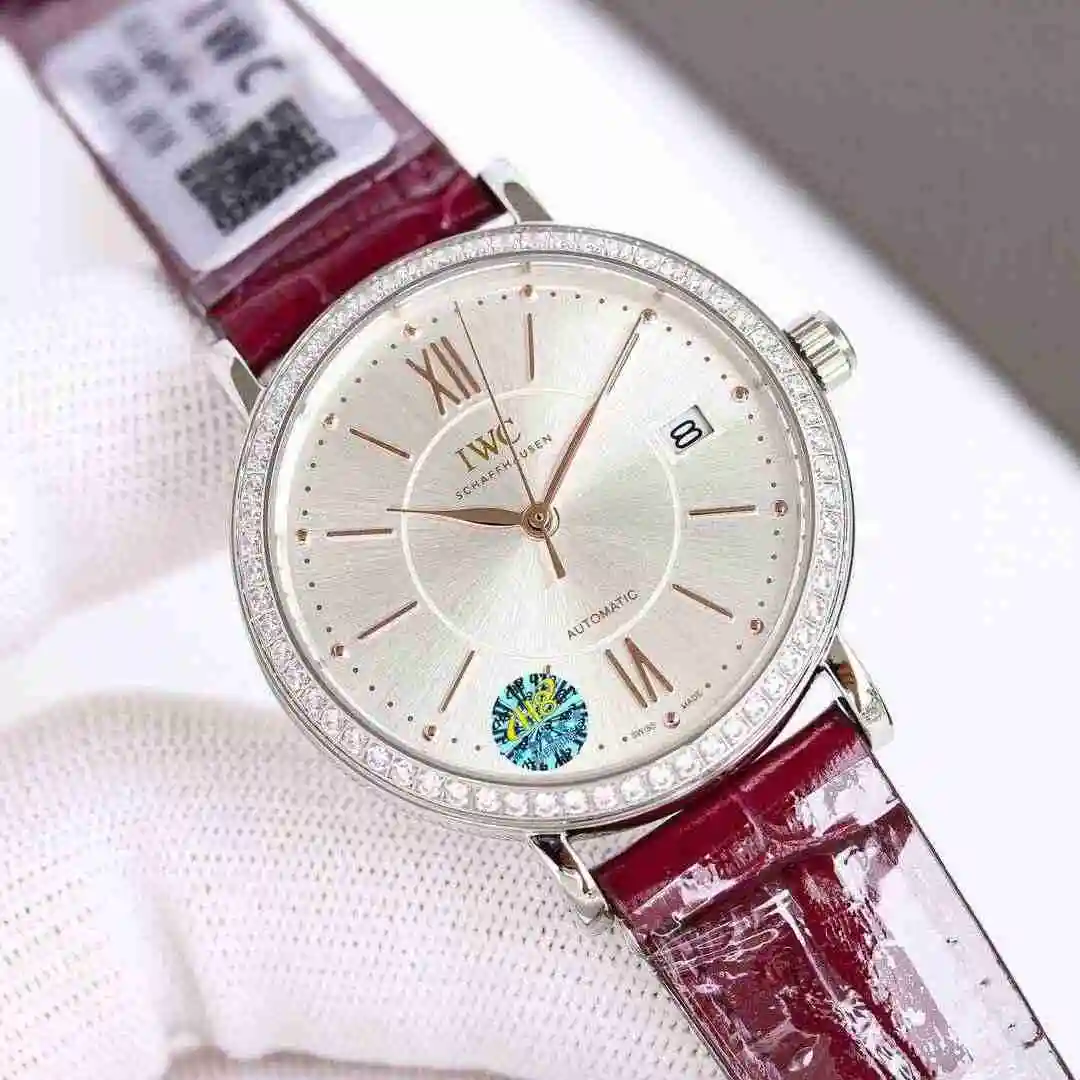 General Watches IWC Wanguo Watch Women's Watch Paired with Original Fully Automatic Mechanical Movement Top Grade 316 Precision Steel Case with Mineral Super Strong Mirror Diameter 37mm kk09800 view 8