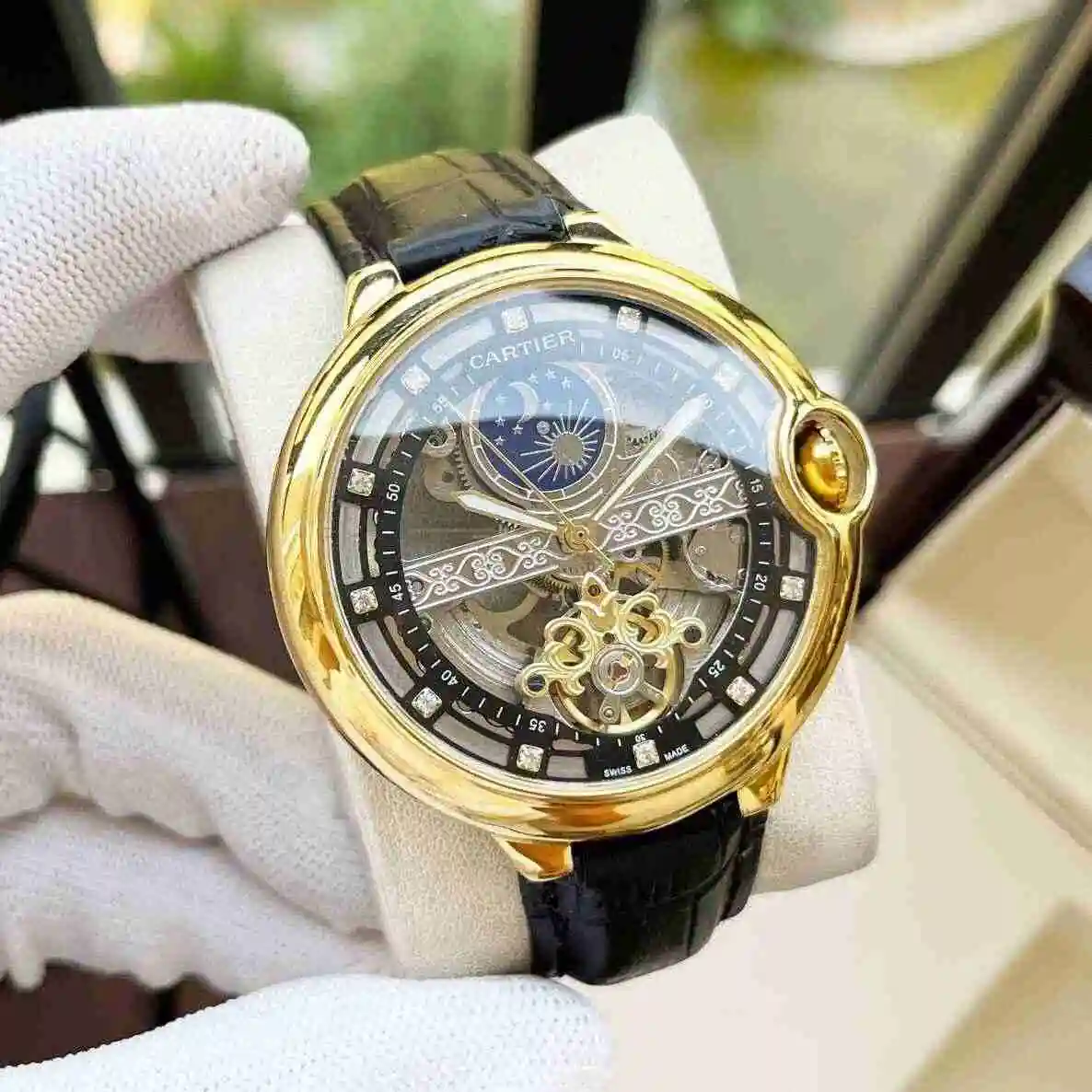 General Watches Cartier Watch Men's Watch Paired with Original Fully Automatic Mechanical Movement Top Grade 316 Precision Steel Case with Mineral Super Strong Mirror Diameter 44mm KK04850 1 view 6