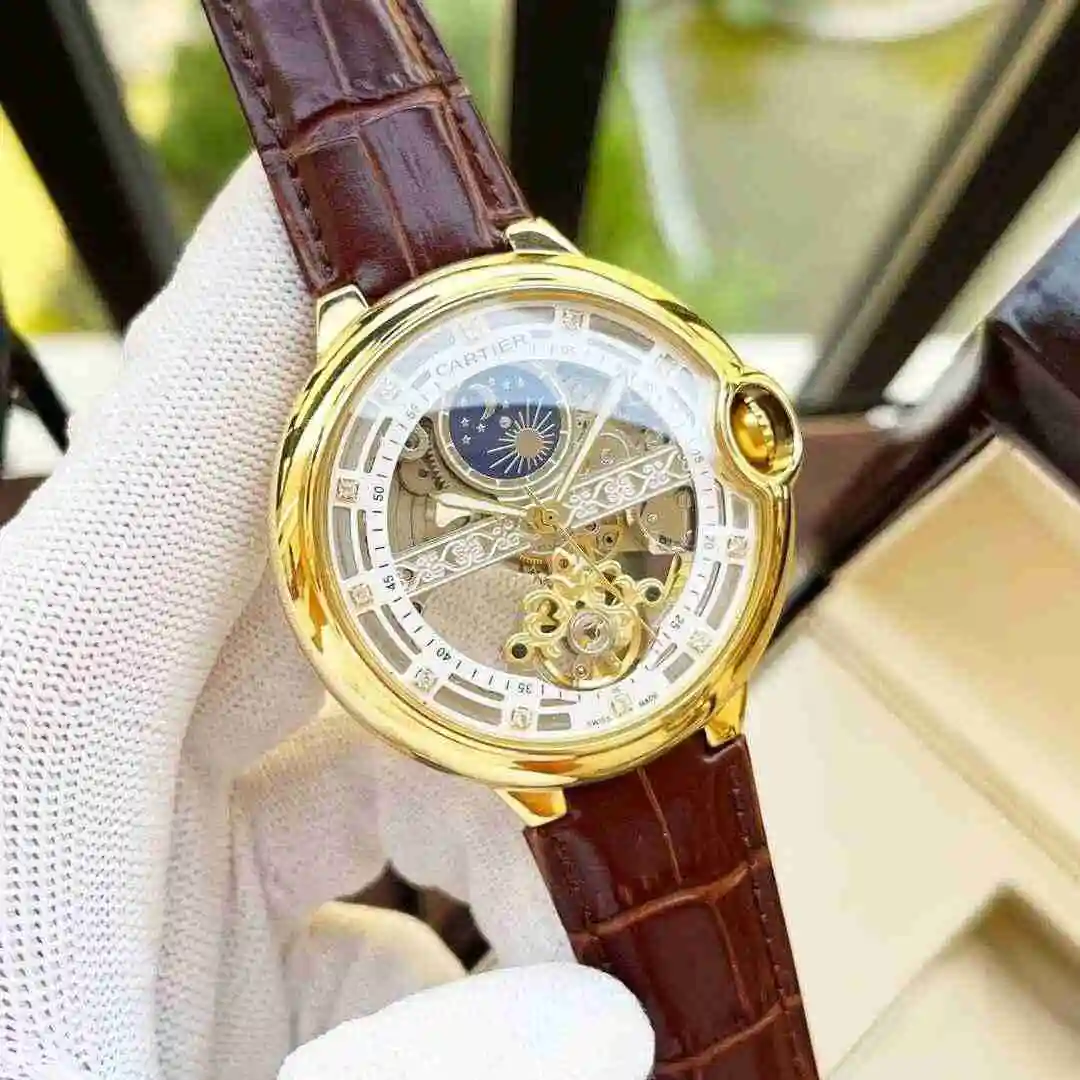 General Watches Cartier Watch Men's Watch Paired with Original Fully Automatic Mechanical Movement Top Grade 316 Precision Steel Case with Mineral Super Strong Mirror Diameter 44mm KK04850 1 view 8