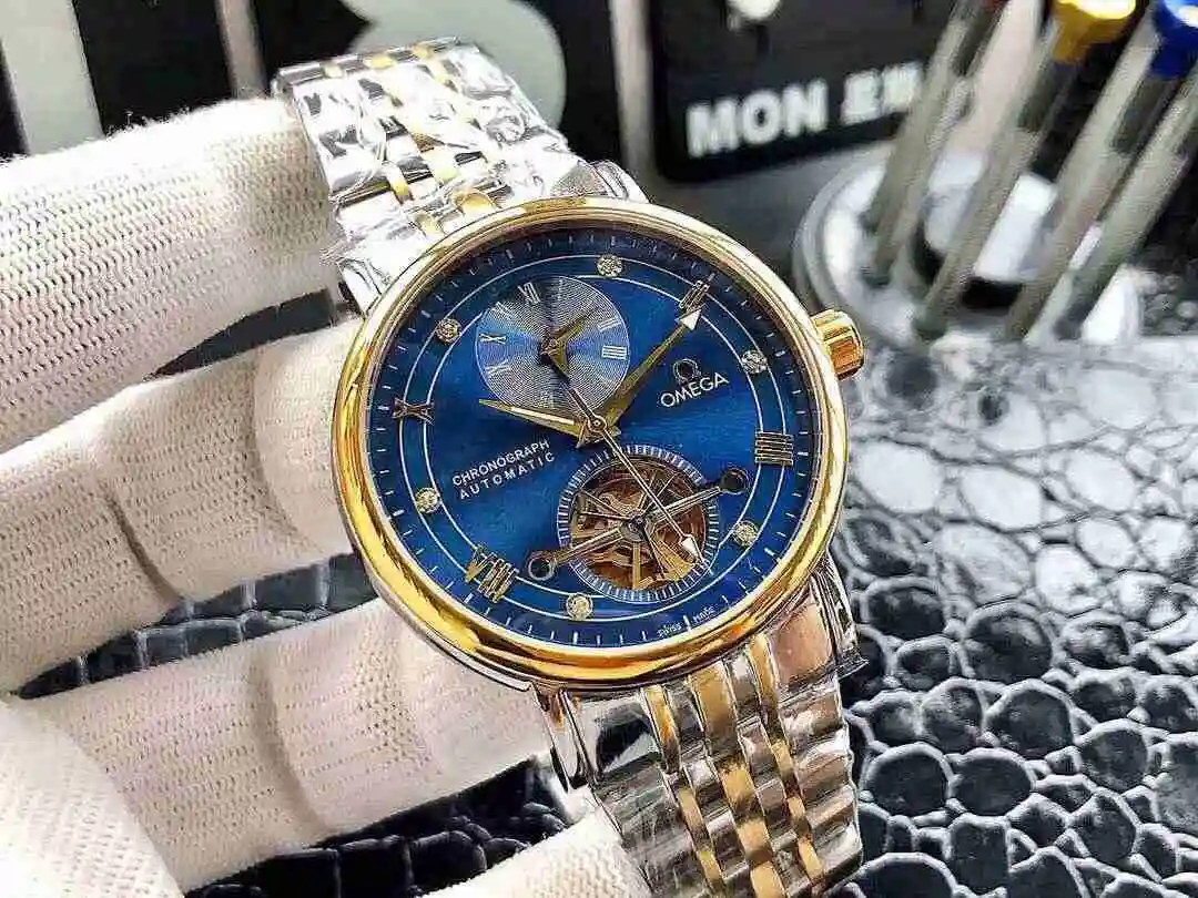 General Watches Omega Watch Men's Watch Paired with Original Fully Automatic Mechanical Movement Top Grade 316 Precision Steel Case with Mineral Super Strong Mirror Diameter 42mm KK ) view 5
