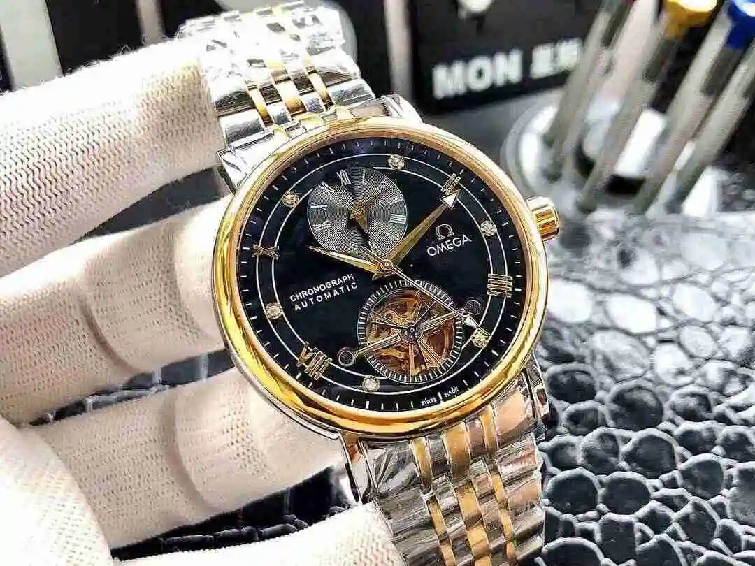 General Watches Omega Watch Men's Watch Paired with Original Fully Automatic Mechanical Movement Top Grade 316 Precision Steel Case with Mineral Super Strong Mirror Diameter 42mm KK ) view 6