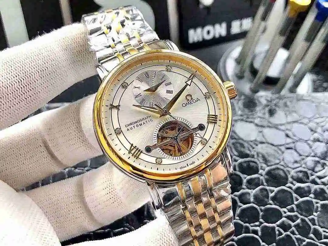 General Watches Omega Watch Men's Watch Paired with Original Fully Automatic Mechanical Movement Top Grade 316 Precision Steel Case with Mineral Super Strong Mirror Diameter 42mm KK ) view 7