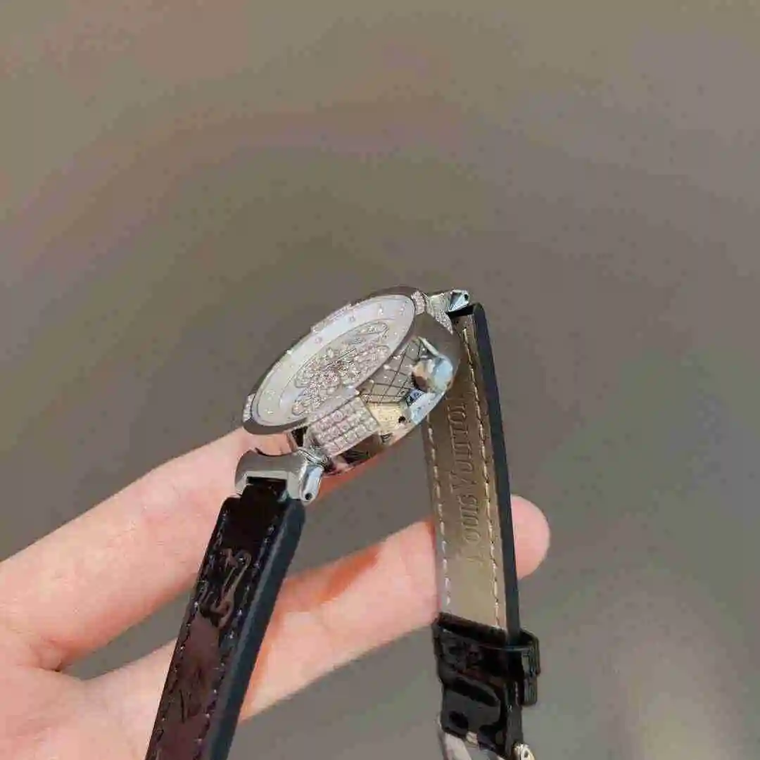 General Watches LV watch for women with original fully automatic mechanical movement, top grade 316 precision steel case with mineral super strong mirror diameter 33mm KK02550 4 view 6