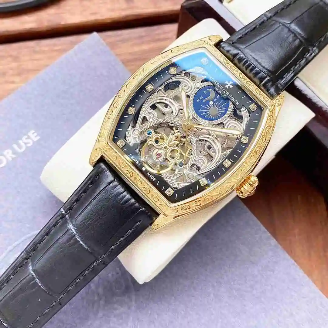 General Watches Vacheron Constantin Jiangshi Danton Watch Men's Watch Paired with Original Fully Automatic Mechanical Movement, Top Grade 316 Precision Steel Case with Mineral Super Strong Mirror Diameter 42mm KK05250 view 5