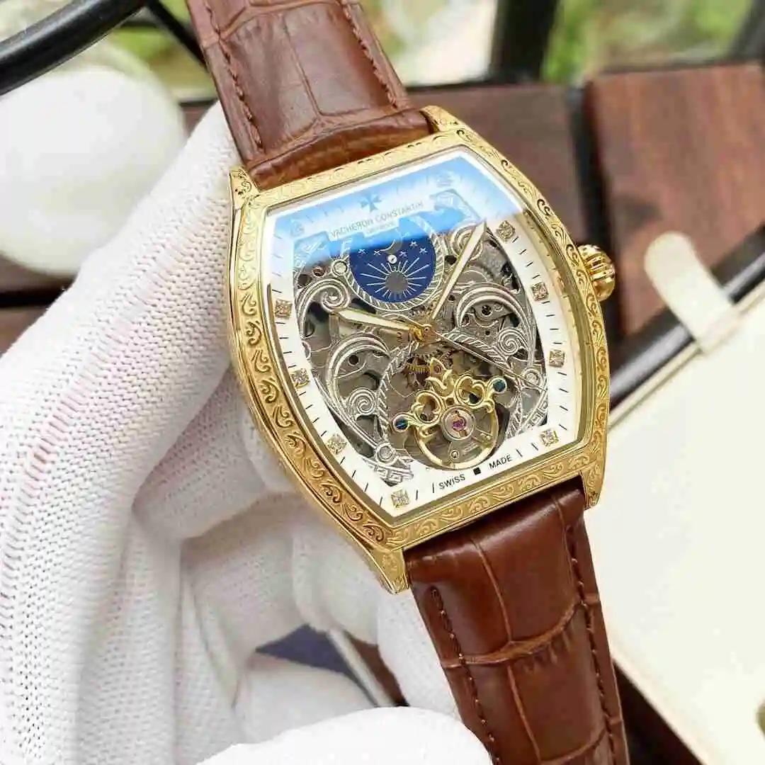 General Watches Vacheron Constantin Jiangshi Danton Watch Men's Watch Paired with Original Fully Automatic Mechanical Movement, Top Grade 316 Precision Steel Case with Mineral Super Strong Mirror Diameter 42mm KK05250 view 7