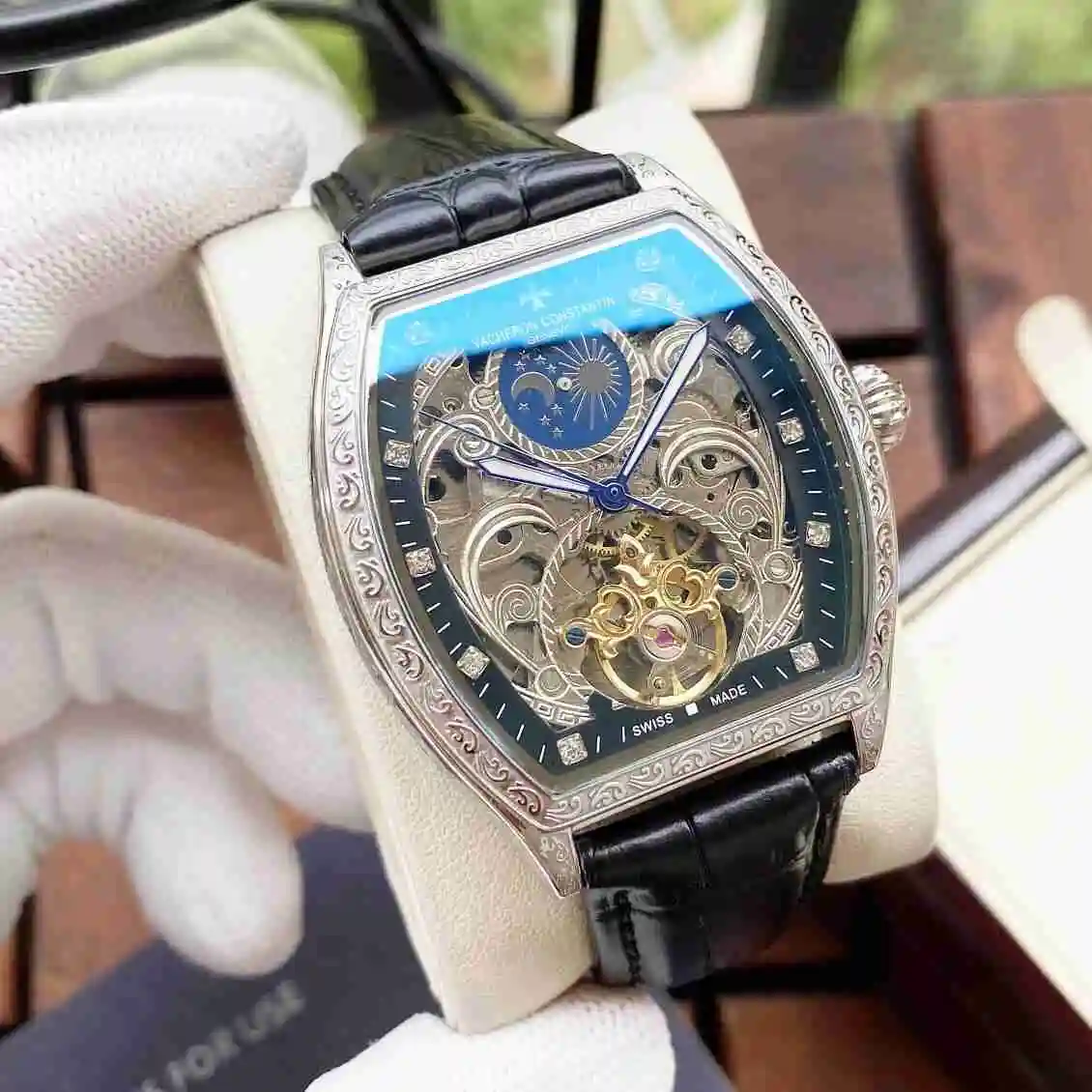 General Watches Vacheron Constantin Jiangshi Danton Watch Men's Watch Paired with Original Fully Automatic Mechanical Movement, Top Grade 316 Precision Steel Case with Mineral Super Strong Mirror Diameter 42mm KK05250 view 8