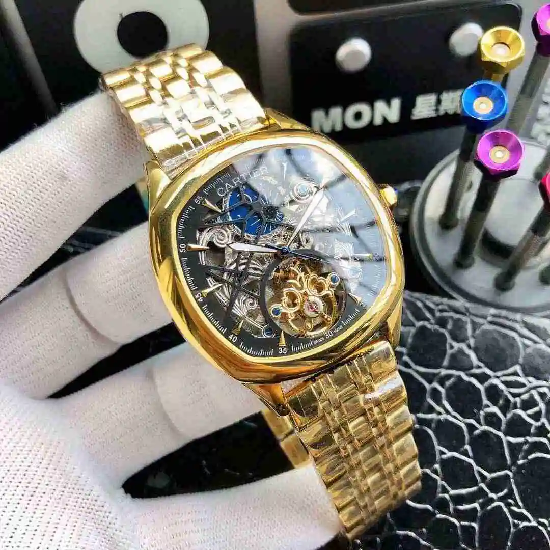 General Watches Cartier Watch Men's Watch Paired with Original Fully Automatic Mechanical Movement Top Grade 316 Precision Steel Case with Mineral Super Strong Mirror Diameter 42mm KK04950 1 view 6