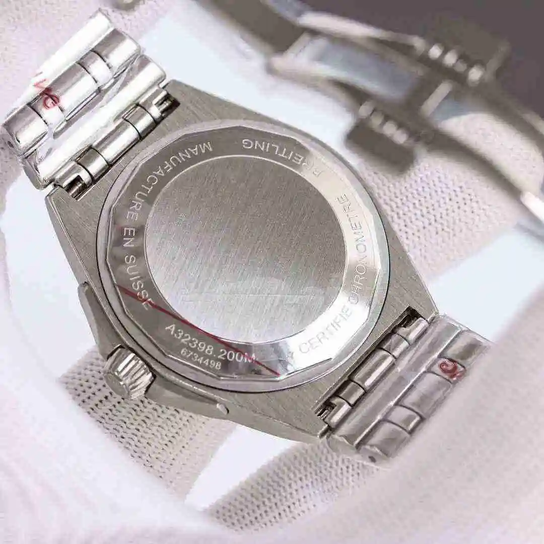General Watches Breitling Watch Men's Watch Paired with Original Fully Automatic Mechanical Movement Top Grade 316 Precision Steel Case with Mineral Super Strong Mirror Diameter 40mm KK016500 view 3