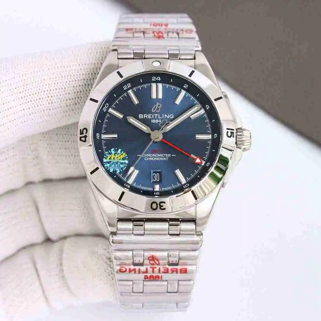 General Watches Breitling Watch Men's Watch Paired with Original Fully Automatic Mechanical Movement Top Grade 316 Precision Steel Case with Mineral Super Strong Mirror Diameter 40mm KK016500 view 9