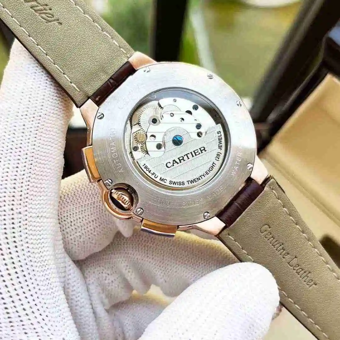 General Watches Cartier Watch Men's Watch Paired with Original Fully Automatic Mechanical Movement Top Grade 316 Precision Steel Case with Mineral Super Strong Mirror Diameter 44mm KK05250 2 view 3