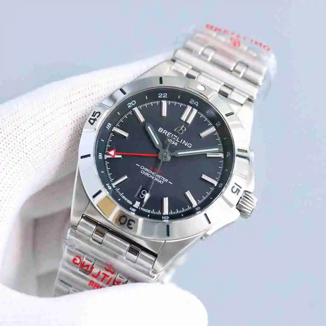 General Watches Breitling Watch Men's Watch Paired with Original Fully Automatic Mechanical Movement Top Grade 316 Precision Steel Case with Mineral Super Strong Mirror Diameter 40mm KK014500 view 8