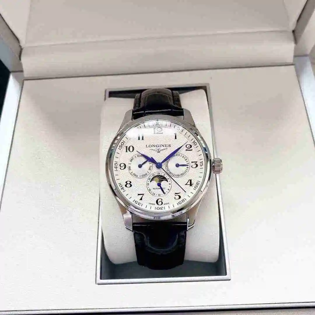 General Watches Longines Watch Men's Watch Paired with Original Fully Automatic Mechanical Movement Top Grade 316 Precision Steel Case with Mineral Super Strong Mirror Diameter 40mm KK05250 1 view 6