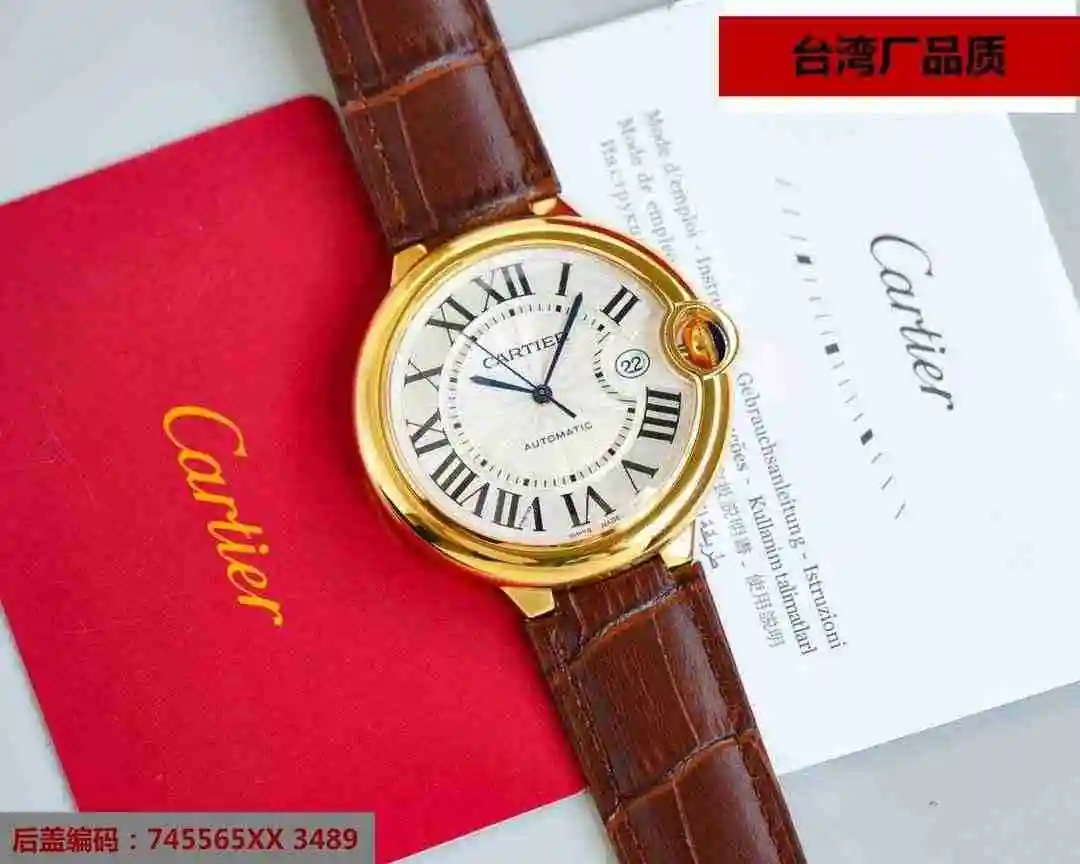 General Watches Cartier white 630 gold+50 steel+50 single row drill+40 double row drill+80 Watch view 3