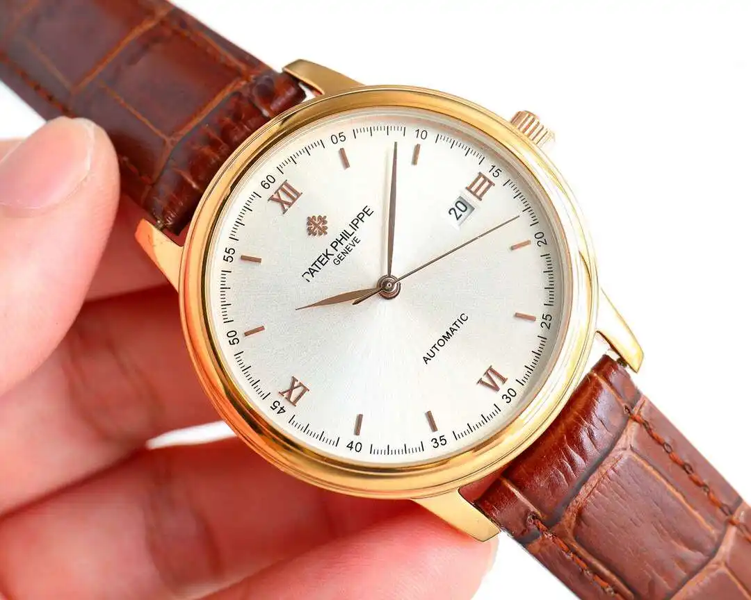 General Watches Patek Philippe Patek@Philippe watch men's watch with original fully automatic mechanical movement top 316 stainless steel case strap mineral super mirror diameter 40mm KK06850 view 7