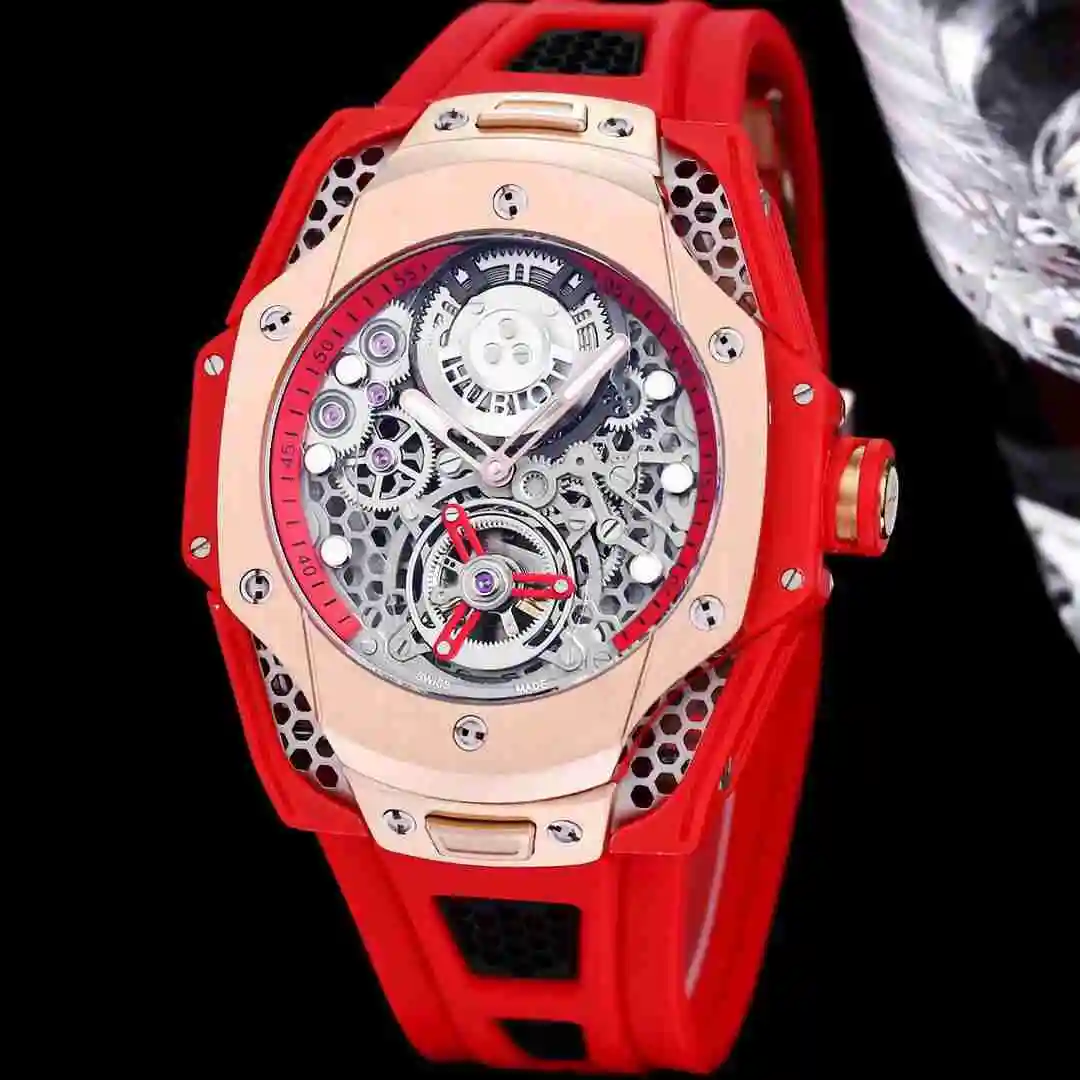 General Watches Hublot Yubo Watch Men's Watch Paired with Original Fully Automatic Mechanical Movement Top Grade 316 Precision Steel Case with Mineral Super Strong Mirror Diameter 44mm KK07500 1 view 5