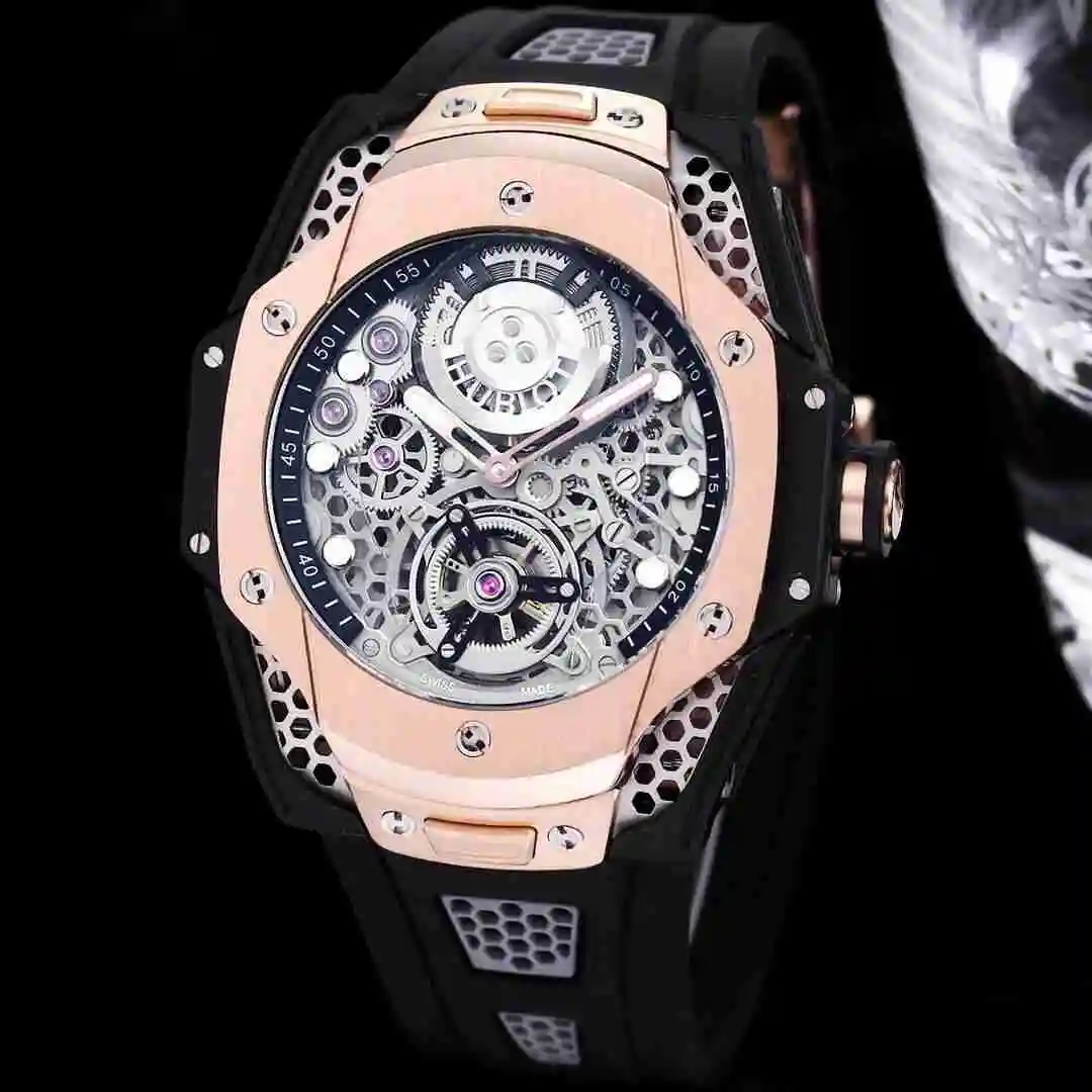 General Watches Hublot Yubo Watch Men's Watch Paired with Original Fully Automatic Mechanical Movement Top Grade 316 Precision Steel Case with Mineral Super Strong Mirror Diameter 44mm KK07500 1 view 7