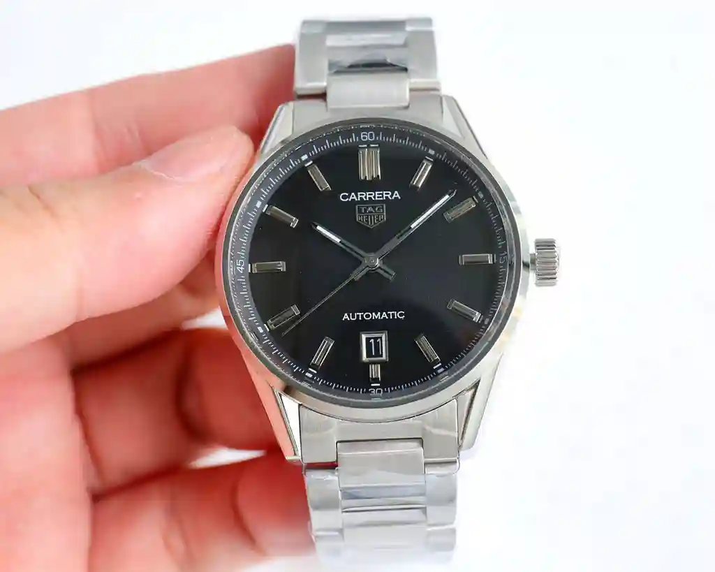 General Watches Tiger @ Tag Heuer men's watch with original fully automatic mechanical movement top 316 stainless steel case strap mineral super mirror diameter 40mm KK09800 4 view 6