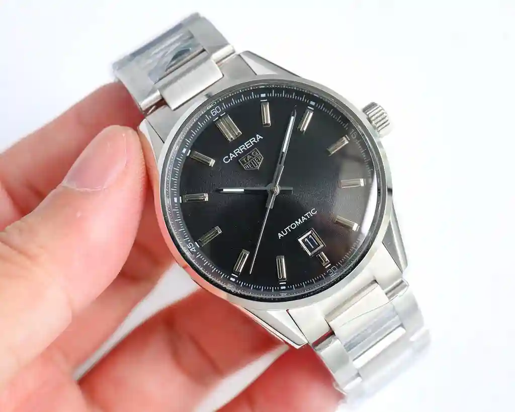 General Watches Tiger @ Tag Heuer men's watch with original fully automatic mechanical movement top 316 stainless steel case strap mineral super mirror diameter 40mm KK09800 4 view 7