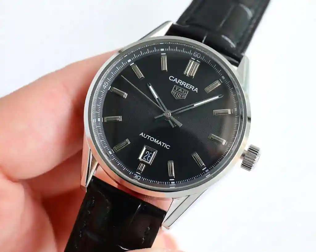 General Watches Tiger @ Tag Heuer men's watch with original fully automatic mechanical movement top 316 stainless steel case strap mineral super mirror diameter 40mm KK09800 4 view 8