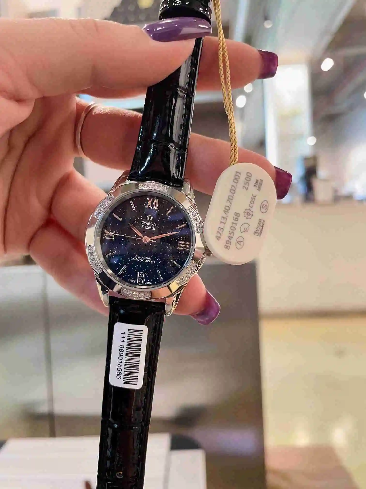 General Watches Omega Watch Women's Watch Paired with Original Fully Automatic Mechanical Movement Top Grade 316 Precision Steel Case with Mineral Super Strong Mirror Diameter 36cm KK02450 view 6