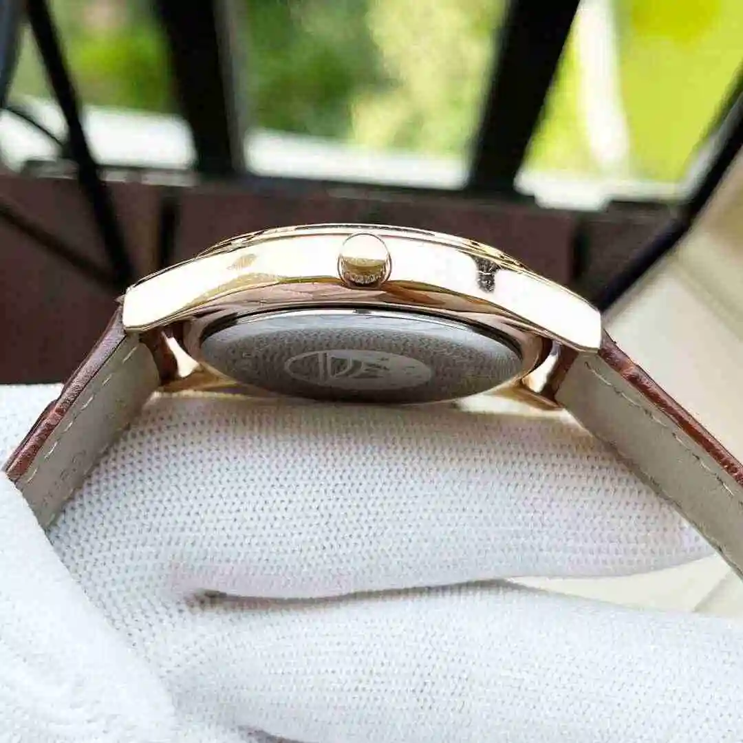 General Watches Omega Watch Couple Watch Paired with Original Fully Automatic Mechanical Movement Top Grade 316 Precision Steel Case with Mineral Super Strong Mirror Diameter Men's 40mm Women's 30mm KK view 4