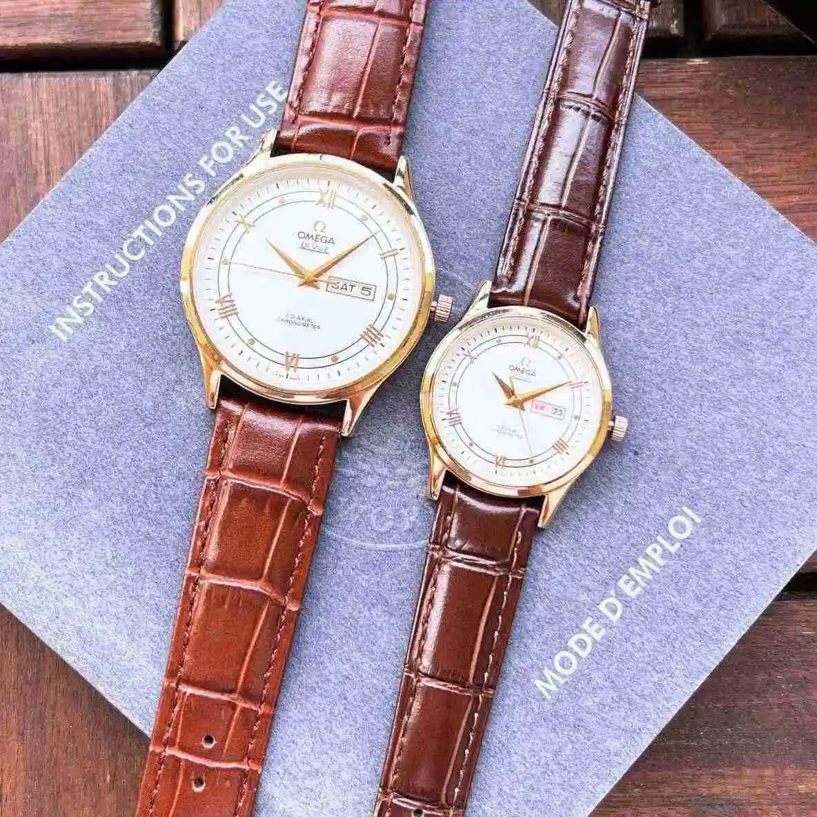 General Watches Omega Watch Couple Watch Paired with Original Fully Automatic Mechanical Movement Top Grade 316 Precision Steel Case with Mineral Super Strong Mirror Diameter Men's 40mm Women's 30mm KK view 5