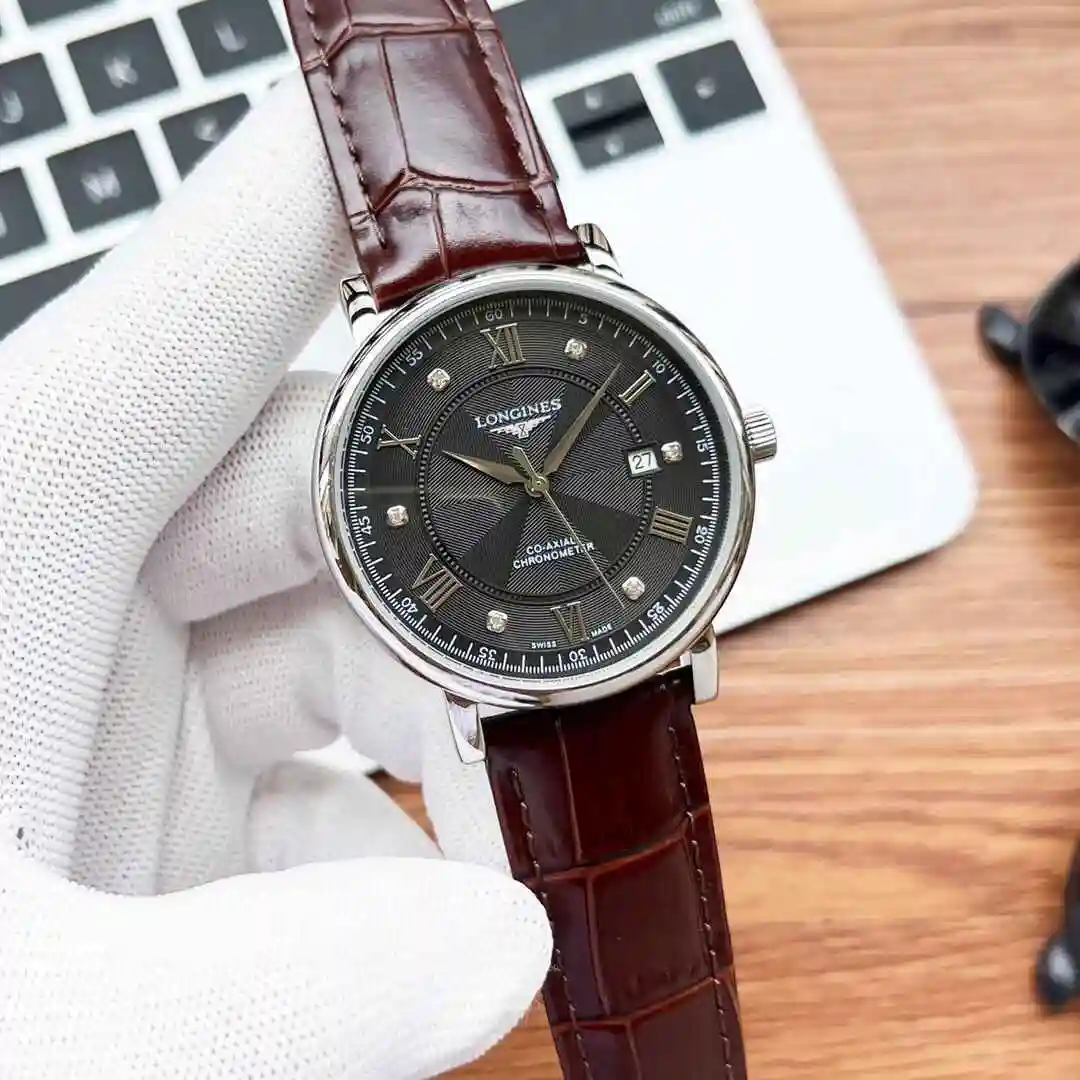 General Watches Longines Watch Men's Watch Paired with Original Fully Automatic Mechanical Movement Top Grade 316 Precision Steel Case with Mineral Super Strong Mirror Diameter 40mm KK04050 1 view 9