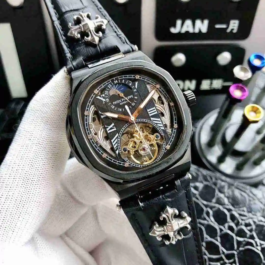 General Watches Patek Philippe Watch Men's Watch Paired with Original Fully Automatic Mechanical Movement Top Grade 316 Precision Steel Case Case with Mineral Super Strong Mirror Diameter 42mm KK05450 2 view 5