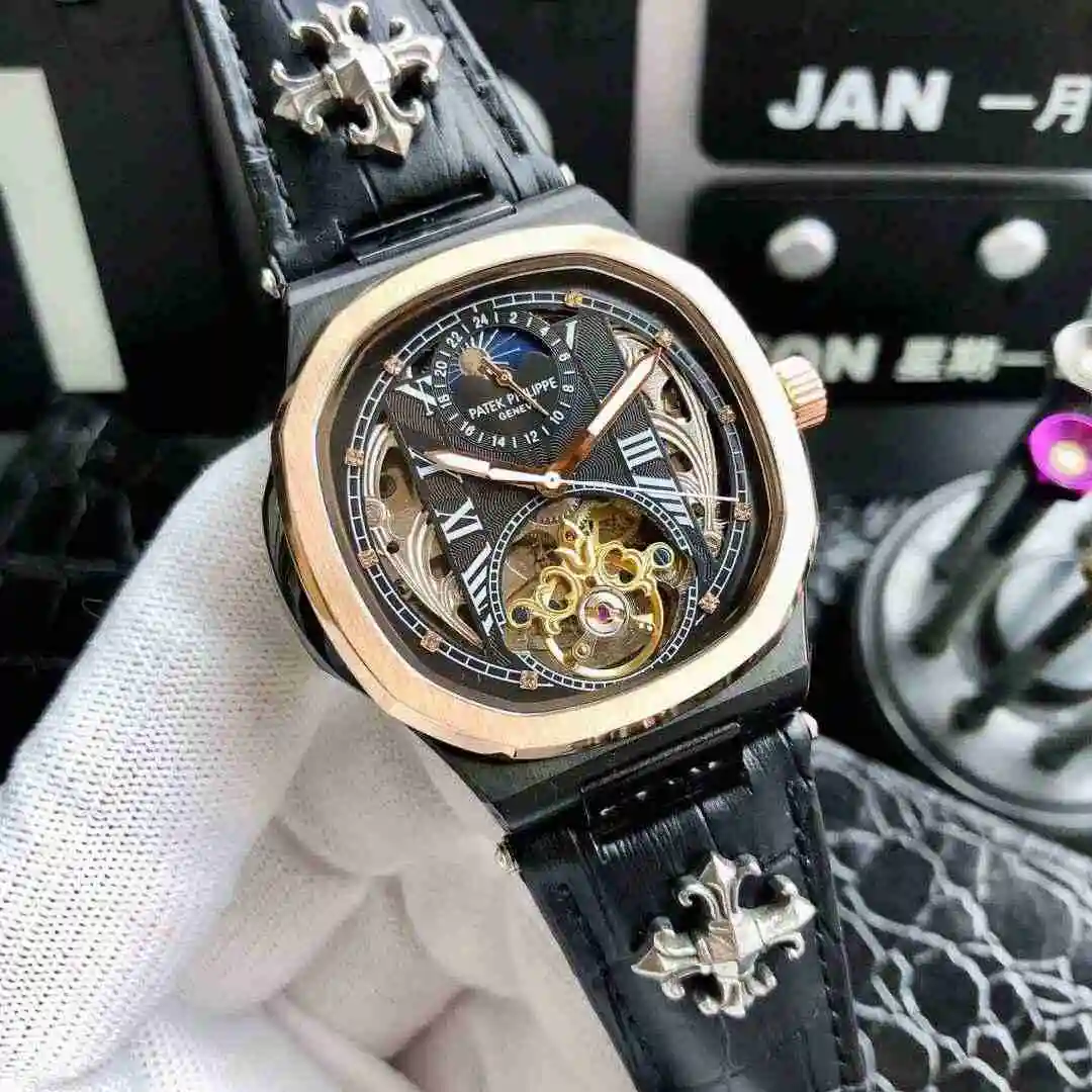 General Watches Patek Philippe Watch Men's Watch Paired with Original Fully Automatic Mechanical Movement Top Grade 316 Precision Steel Case Case with Mineral Super Strong Mirror Diameter 42mm KK05450 2 view 7