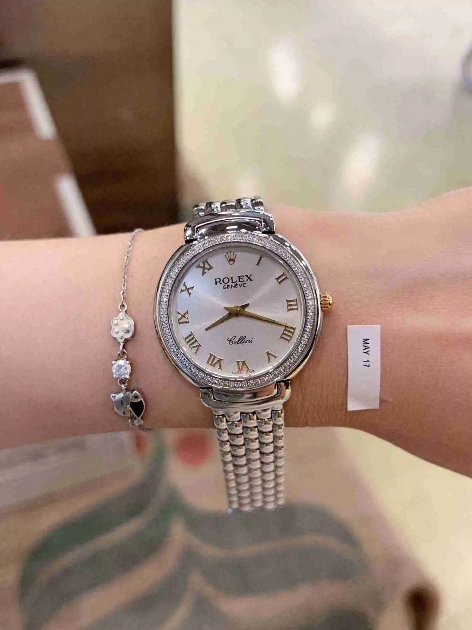 General Watches Rolex Watch Women's Watch Paired with Original Fully Automatic Mechanical Movement Top grade 316 Precision Steel Case with Mineral Super Strong Mirror Diameter 36mm KK view 3