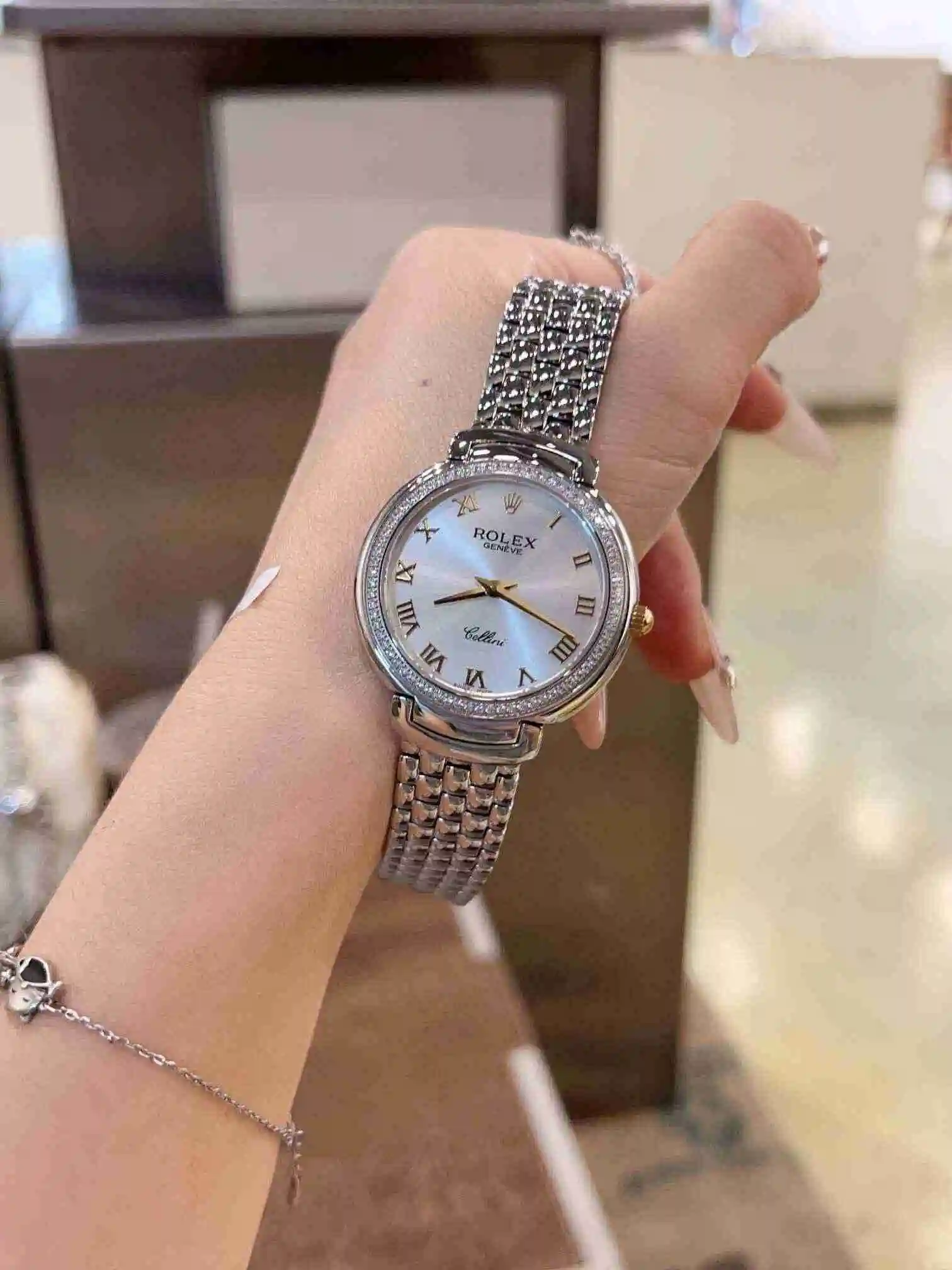 General Watches Rolex Watch Women's Watch Paired with Original Fully Automatic Mechanical Movement Top grade 316 Precision Steel Case with Mineral Super Strong Mirror Diameter 36mm KK view 4